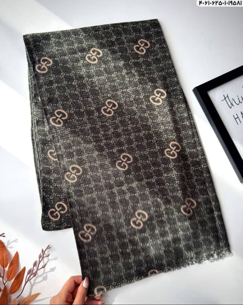 خرید شال موهر پاییزه چاپ خیس