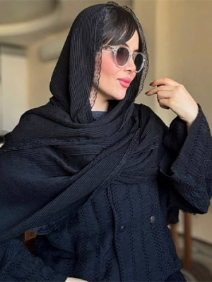 خرید شال پلیسه برشکا حاشیه دانتل