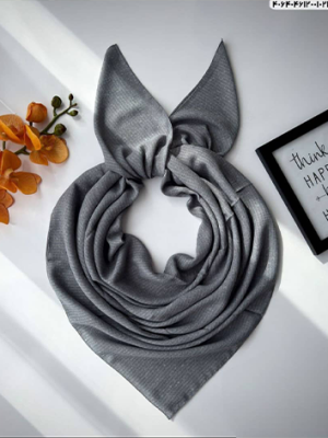 روسری زنانه نخی پاییزه ساده قواره 140