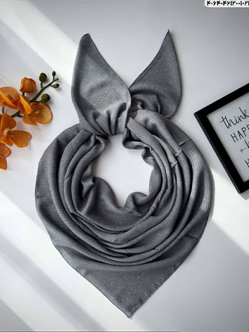 روسری زنانه نخی پاییزه ساده قواره 140